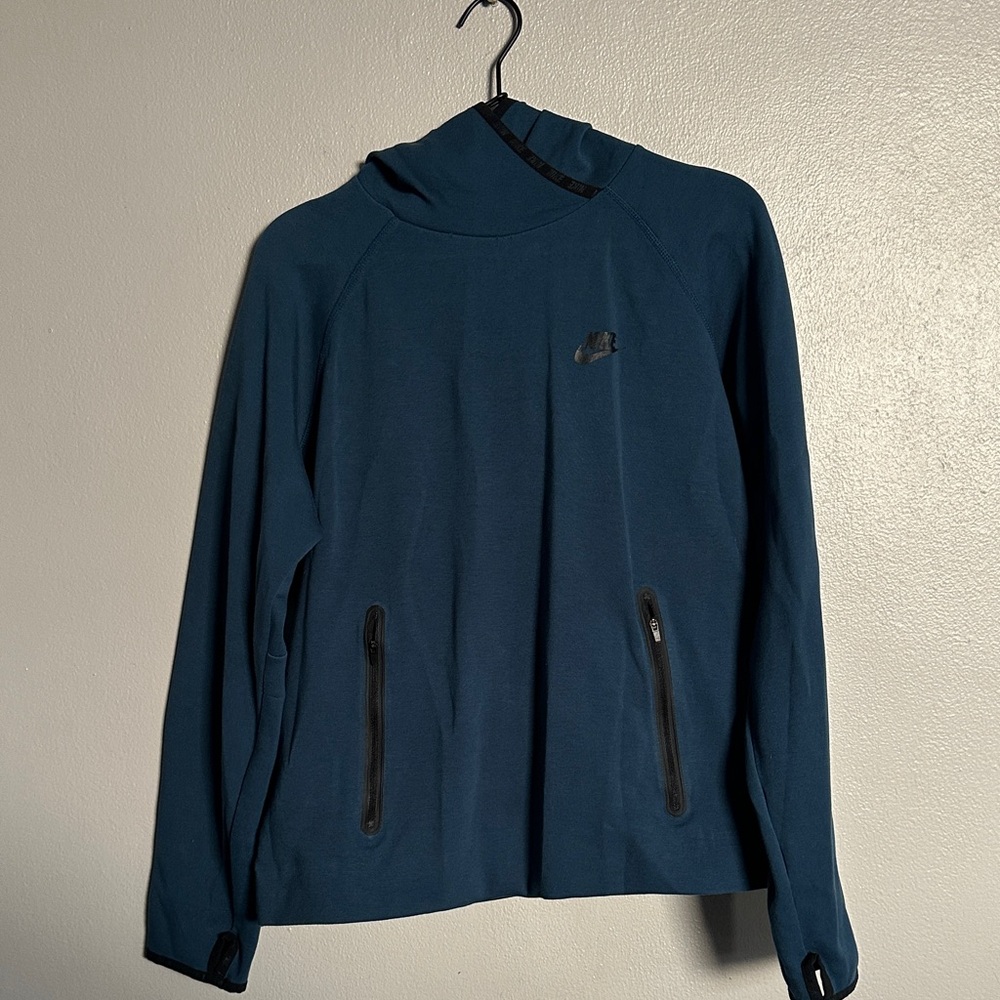 Nike Tech Deep Blue Pullover with Zippered Pockets